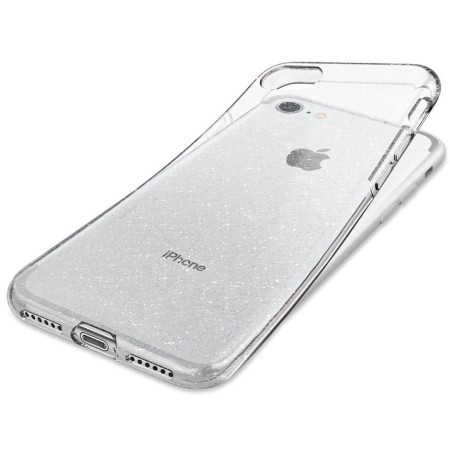Husa pentru iPhone 7 / 8 / SE 2 / SE 3 - Spigen Liquid Crystal Glitter - Crystal Quartz