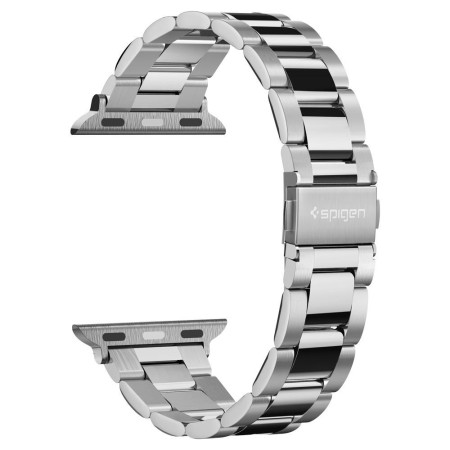 Curea pentru Apple Watch 1/2/3/4/5/6/7/8/9/SE/SE 2 (38/40/41mm) - Spigen Modern Fit - Silver