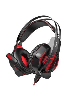 Casti Gaming Jack 3.5mm, USB - Hoco (W102 Cool) - Red