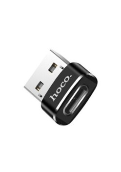 Adaptor OTG Type-C la USB-A 480Mbps - Hoco (UA6) - Black