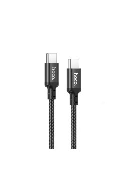 Cablu de Date Type-C la Type-C 60W, 3A, 1m - Hoco Double (X14) - Black