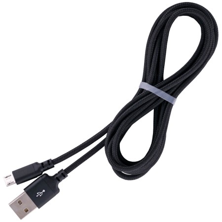 Cablu de Date USB-A la Micro-USB 2.4A, 1m - Hoco Double (X14) - Black