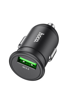 Incarcator Auto USB-A, QC 3.0, 18W, 3A - Hoco (Z43 Mighty) - Black