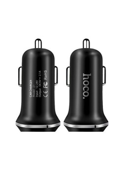 Incarcator Auto 2xUSB-A, 10.5W, 2.1A - Hoco (Z1) - Black