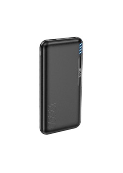 Baterie Externa 10000mAh, 2x USB, Micro-USB, tip C, LED - Hoco Easylink (J82) - Black