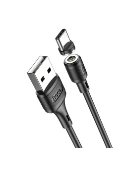 Cablu de Incarcare Magnetic USB-A la Type-C 12W, 2.4A, 1m - Hoco Sereno (X52) - Black