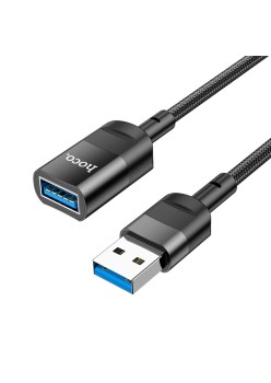Cablu Adaptor USB la USB 3A, 5Gbps, 1.2m - Hoco (U107) - Black