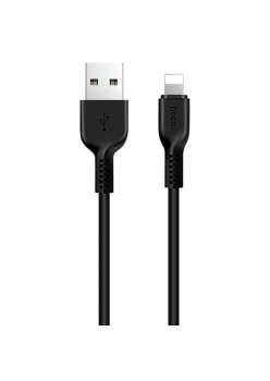 Cablu de Date USB-A la Lightning 10W, 2A, 2m - Hoco Flash (X20) - Black