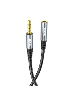 Cablu Audio Adaptor Jack la Jack 2m - Hoco (UPA20) - Grey
