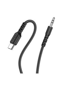 Cablu Adaptor Type-C la Jack 1m - Hoco (UPA17) - Black