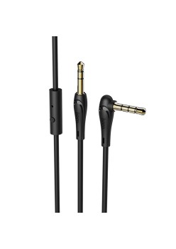 Cablu Audio Jack la Jack cu microfon 1m - Hoco (UPA15) - Black