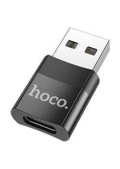 Adaptor OTG USB la Type-C 2A - Hoco (UA17) - Black