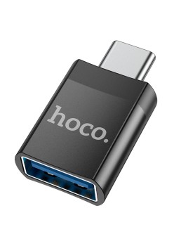 Adaptor OTG Type-C la USB-A 2A - Hoco (UA17) - Black