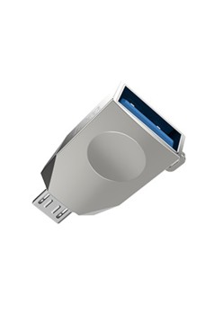Adaptor OTG Micro-USB la USB-A - Hoco (UA10) - Silver
