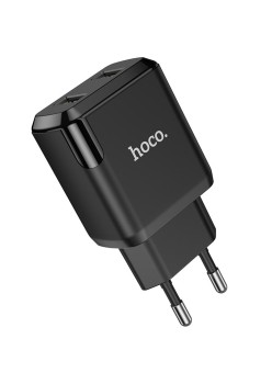 Incarcator Priza 2xUSB-A, 10W, 2.1A - Hoco Speedy (N7) - Black