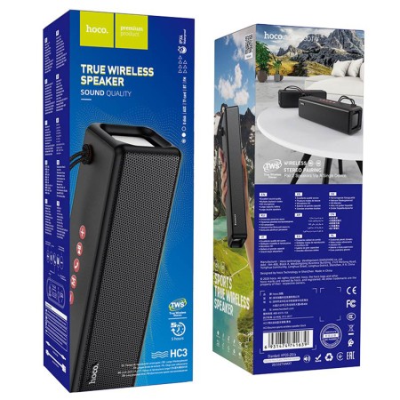 Boxa Portabila Bluetooth 5.0, 2x5W - Hoco Bounce (HC3) - Black
