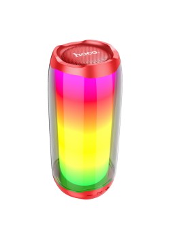 Boxa Portabila LED, Bluetooth 5.0, 10W - Hoco Pulsating (HC8) - Red