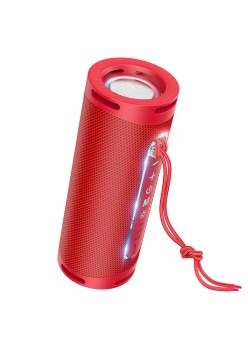Boxa Portabila Bluetooth 5.1, 2x5W - Hoco Dazzling pulse (HC9) - Red