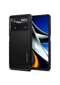 Husa pentru Xiaomi Poco X4 Pro 5G - Spigen Rugged Armor - Black