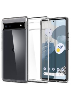 Husa pentru Google Pixel 6a - Spigen Ultra Hybrid - Crystal Clear