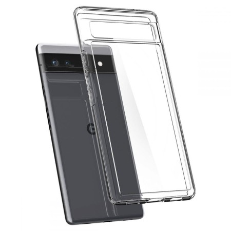 Husa pentru Google Pixel 6a - Spigen Ultra Hybrid - Crystal Clear