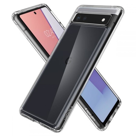 Husa pentru Google Pixel 6a - Spigen Ultra Hybrid - Crystal Clear