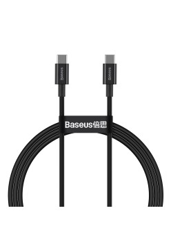 Cablu de Date Type-C la Type-C 100W, 1m - Baseus Superior Series (CATYS-B01) - Black