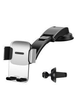 Suport Auto Telefon Universal - Baseus Gravity Grip (SUYK000012) - Silver