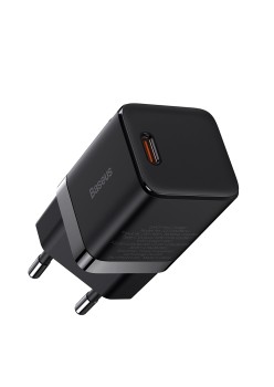 Incarcator Priza Type-C PD30W, 3A - Baseus GaN3 (CCGN010101) - Black