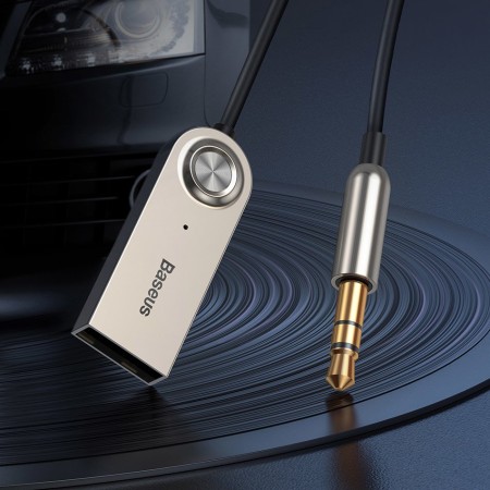 Adaptor Bluetooth Auxiliar Jack - Baseus Wireless Audio BA01 (CABA01-01) - Black