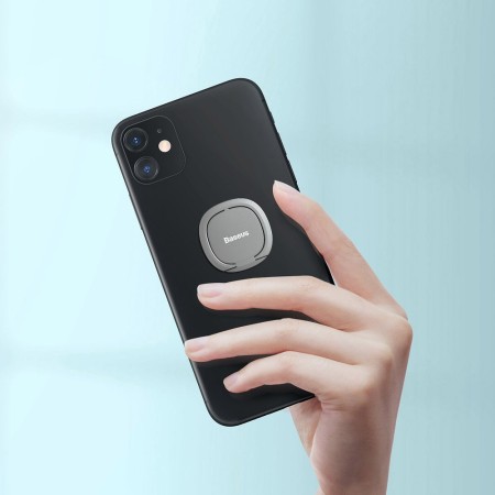 Suport Inel Telefon - Baseus Folding (SUYB-0S) - Silver