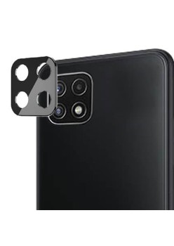 Folie Camera pentru Samsung Galaxy A22 4G / A22 5G / M22 4G - Techsuit Full Camera Glass - Black