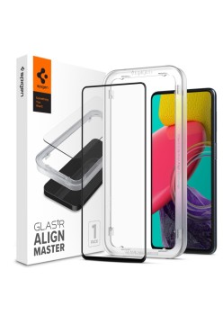 Folie pentru Samsung Galaxy M53 - Spigen Glas.tR Align Master - Black