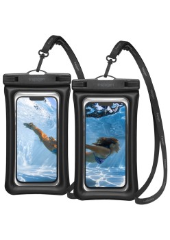 Husa universala pentru telefon (set 2) - Spigen Waterproof Case A610 - Black