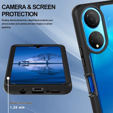 Husa pentru Honor X7 + Folie - Techsuit Defense360 Pro - Black
