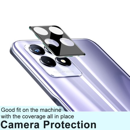 Folie Camera pentru Realme 8i / Narzo 50 - Mocolo Silk HD PRO Camera Glass - Black