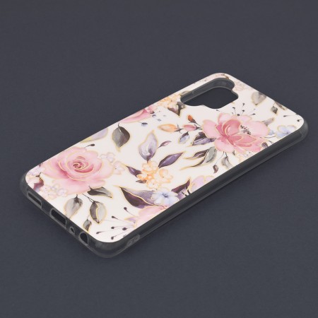 Husa pentru Samsung Galaxy A13 4G - Techsuit Marble Series - Chloe White