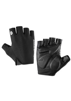 Manusi pentru Ciclism Marimea M - RockBros Half Finger Gloves (S106BK-M) - Black