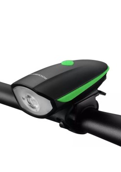 Lanterna pentru Bicicleta 1200mAh, 250lm - RockBros Front T6 LED (7588-G) - Green
