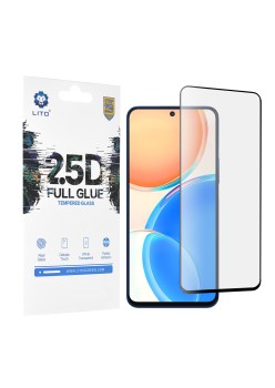 Folie pentru Honor X8 4G / X8a - Lito 2.5D FullGlue Glass - Black