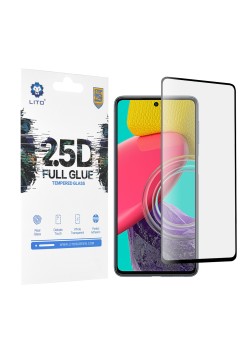 Folie pentru Samsung Galaxy M53 5G - Lito 2.5D FullGlue Glass - Black