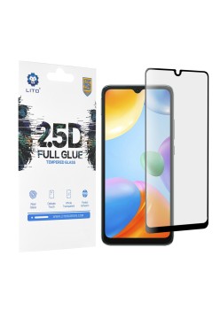 Folie pentru Xiaomi Redmi 10C - Lito 2.5D FullGlue Glass - Black