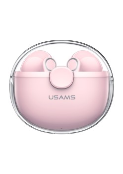 Casti Bluetooth Wireless Stereo - USAMS BU12 Series Dual-Channel (BHUBU04) - Pink