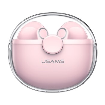 Casti Bluetooth Wireless Stereo - USAMS BU12 Series Dual-Channel (BHUBU04) - Pink