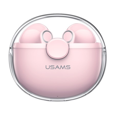 Casti Bluetooth Wireless Stereo - USAMS BU12 Series Dual-Channel (BHUBU04) - Pink