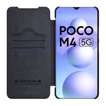 Husa pentru Xiaomi Poco M4 5G - Nillkin QIN Leather Case - Black