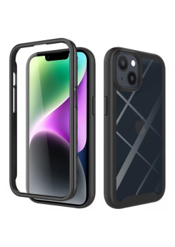 Husa pentru iPhone 14 + Folie - Techsuit Defense360 Pro - Black