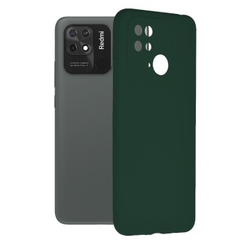 Husa pentru Xiaomi Redmi 10C - Techsuit Soft Edge Silicone - Dark Green