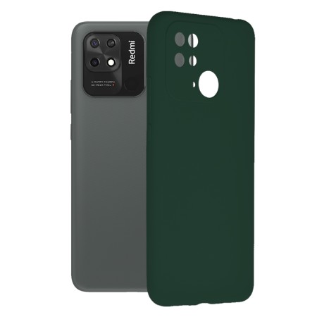 Husa pentru Xiaomi Redmi 10C - Techsuit Soft Edge Silicone - Dark Green