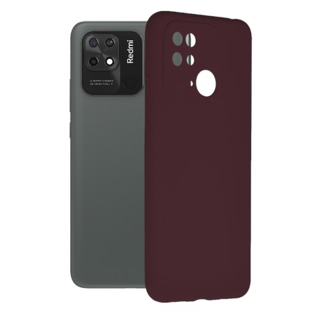 Husa pentru Xiaomi Redmi 10C - Techsuit Soft Edge Silicone - Plum Violet
